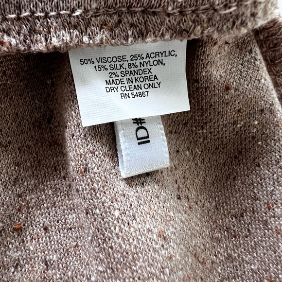 Express Tweed Peplum Hem Skirt, Light Brown, Size XS, Pre-owned - Picture 7 of 9